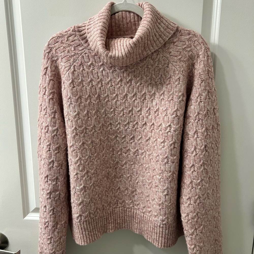Cozy Pink Turtleneck Sweater XL